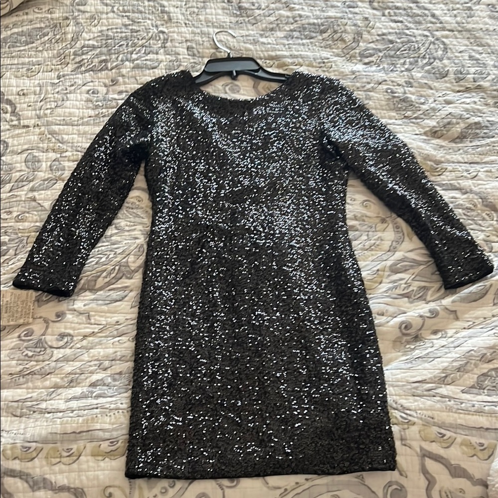H&M Black Long Sleeve Dress